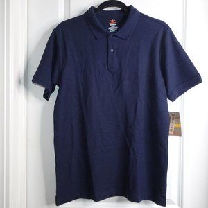 Dockers Boys Uniform Navy Blue Short Sleeve Polo